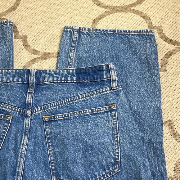 Abercrombie & Fitch Curve Love The Loose High Rise Blue Denim Jeans, size 10 - Picture 12 of 13